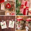 6pcs Christmas Cartoon Wooden Clips Xmas Party Photo Wall Gift DIY Decoration Handmade Crafts 2025 Christmas Home Decor New Year