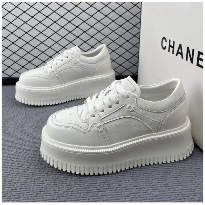 Literary Spring Little White Shoes, Muffin Soles, Student Board Shoes, New Trendy Small Sports Shoes
