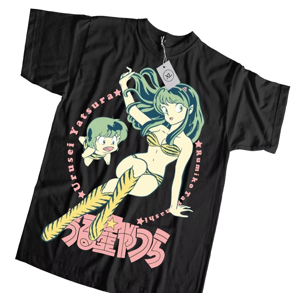 Lum From Urusei Yatsura  Darling No Baka Waifu T-shirt  Anime Unisex Unisex T-Shirt XL