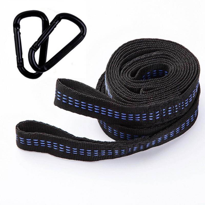 Heavy Duty Hammock Tree Straps With Double Loops Adjustable Webbing Camping Outdoor Relaxation
