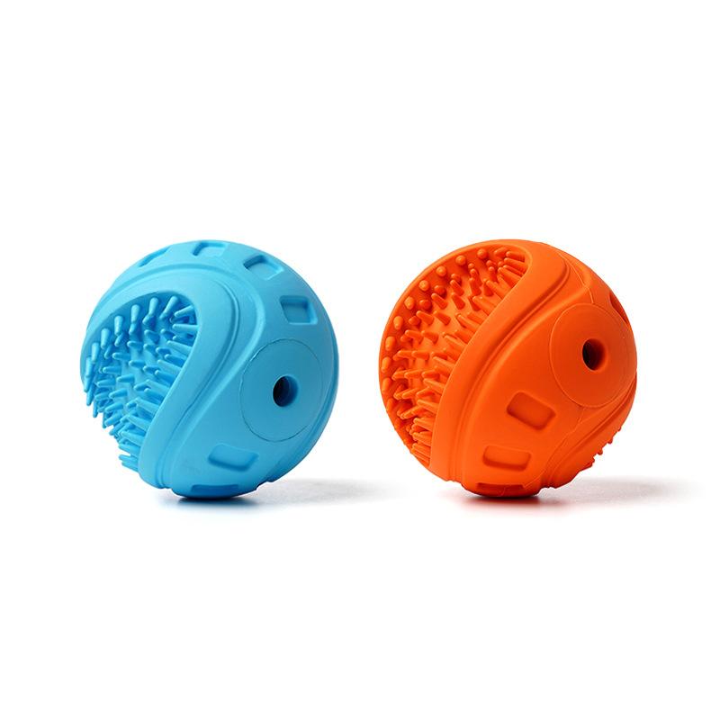 Sound-making, Biting and Wear-resistant, Strange Barking Ball Dog Toy, Teeth Grinding and Cleaning Interactive Dog Toy, Natural Rubber Pet Toy