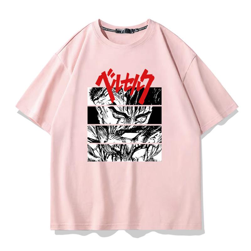 Summer new sword style legend printed men's T-shirt Short sleeve T-shirt 100% cotton loose trend top pattern T-shirt