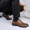 Herren Neue Luxusmarke Klassische Retro Schuhe Hochzeitsparty Büro Formelle Geschäftsschuhe Echtes Leder Komfort Spitzballerinas