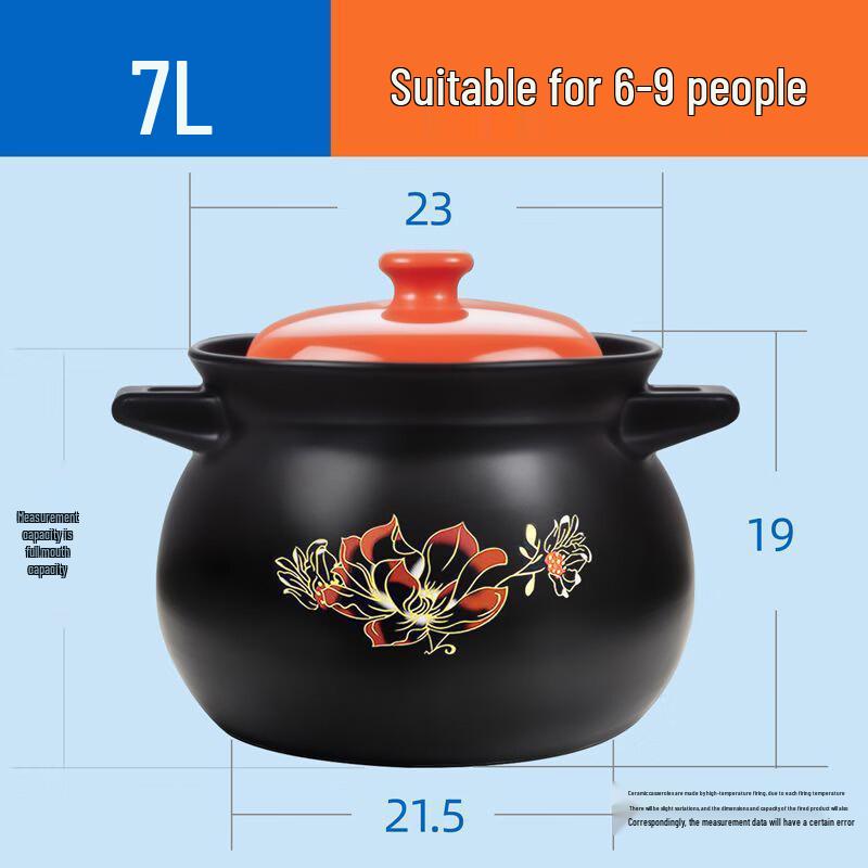 Wutuo High-Temperature Ceramic Stew Pot