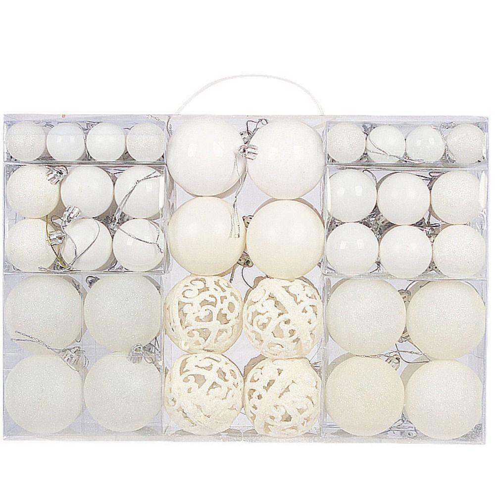 100pcs/box Multiple Colour Xmas Tree Decorative Ball Christmas Ball Gift Box  Ceiling Decoration