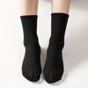 Calcetines de tubo medio para mujer, de algodón puro, desodorizantes, absorbentes del sudor, de primavera y otoño, sin huesos y antibolitas