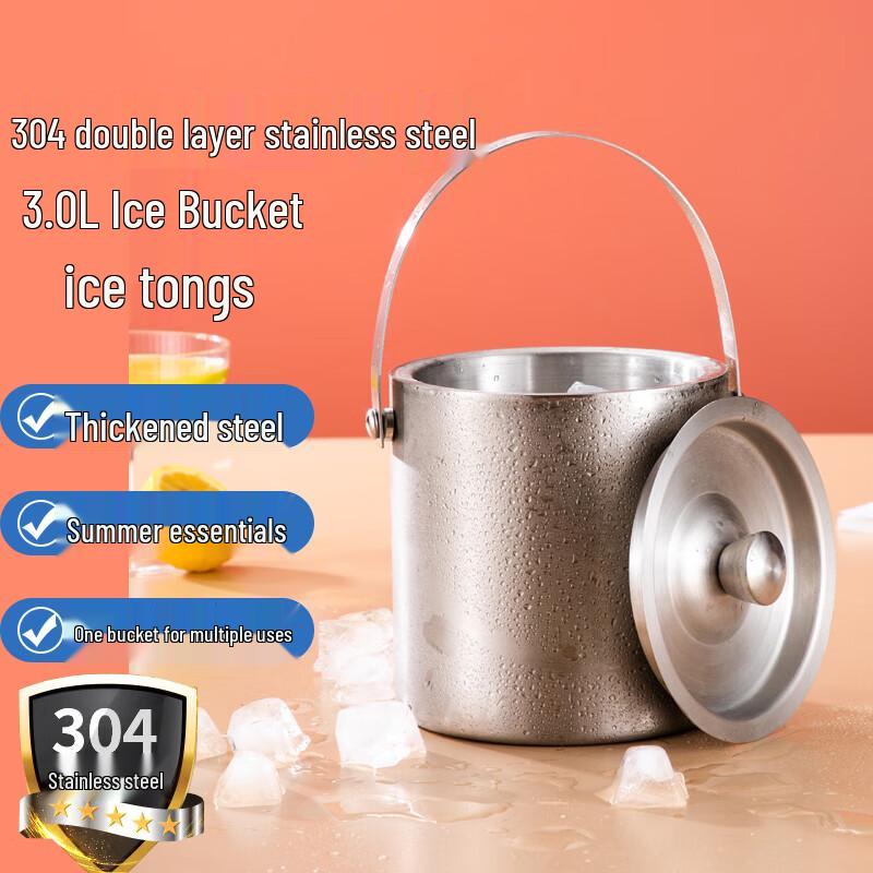 Homeglen 304 Edelstahl Doppelwandiger Eisbehälter