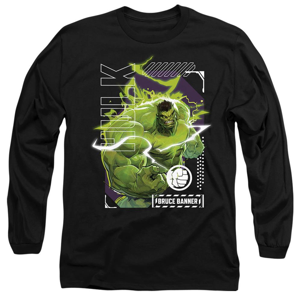 Marvel Rivals Unisex Adult Hulk Smash Bruce Banner Long-Sleeved T-Shirt