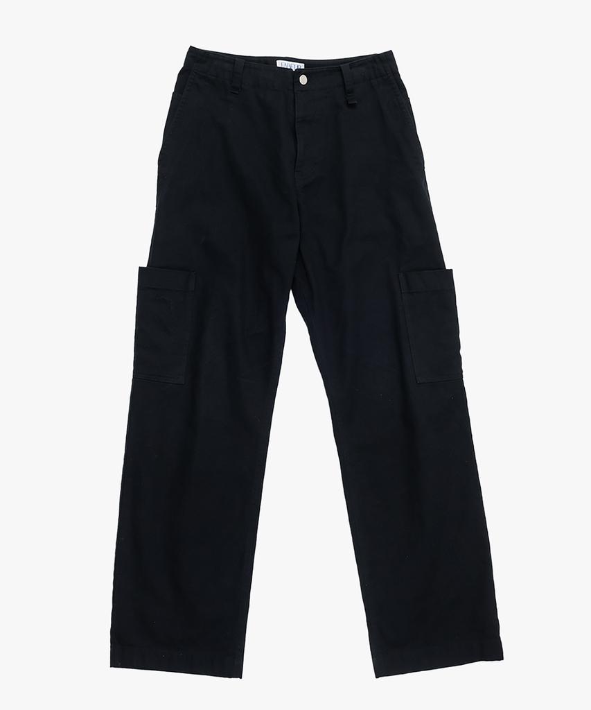 Pabeo Gewaschene Cargohose (Schwarz)