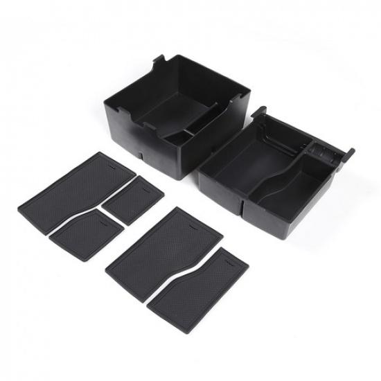 Car Center Armrest Storage Box Double-layer Tray For Ford Maverick 2024