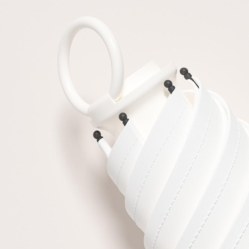 New 50% off 6 bone hand open vinyl fabric digital pull ring handle pocket umbrella sunscreen umbrella