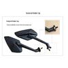 Yuexing Rearview Mirror HJ125T-9-23-10: Compatible with Haojue Yingzuan Motorcycles, Meets National IV Emission Standards.
