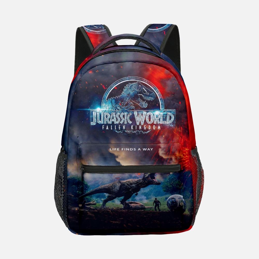 Popular Novelty Cool Dinosaur Student Bookbag Notebook Backpacks 3D Print Oxford Waterproof Boys/Girls Travel Backpacks