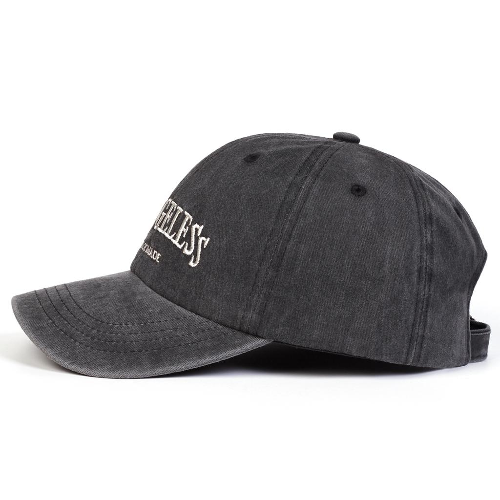 Men Letter Embroidered Wash Baseball Cap Vintage Hat Outdoor Adjustable Sunscreen Leisure Hat Spring Autumn Travel Tourism Beach Vacation