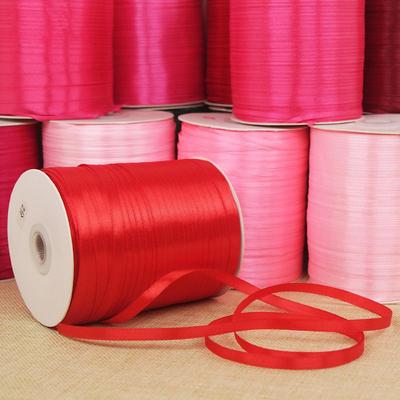 0.6cm Wide Satin Ribbon for Wedding, Gift Box, and Cake Decoration