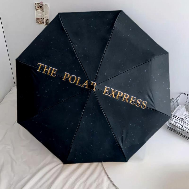 1 PC Automatic Folding Umbrella - Cartoon Pattern, Portable & Foldable Design with 45 Ribs, Christmas Birthday Gifts