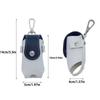 Portable Golf Bag Waterproof Leather Ball Bag Golf Small Fanny Bag Buckle Accessory Bag Lightweight