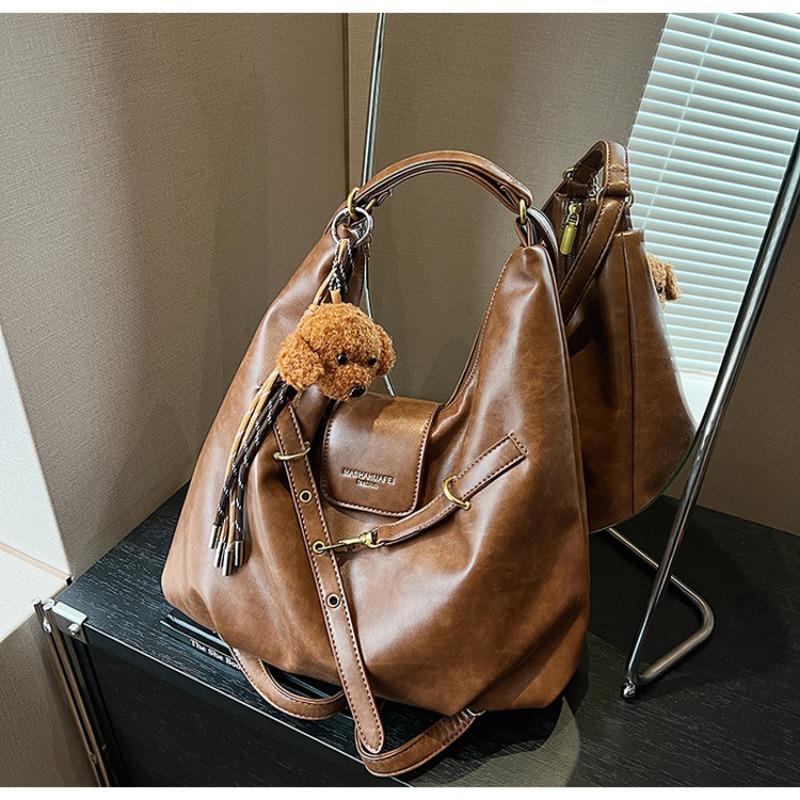 

Модная новая женская сумка-тоут осень-зима нишевый дизайн сумка под мышкой трендовая текстура сумка-мессенджер Without pendant коричневый