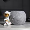 Queen-b Astronaut Pen Stand, Stylish and Cool Pen Holder, Desk Stand, Tabletop Storage for Stationery, Pencils, Writing Utensils, and Brushes, for