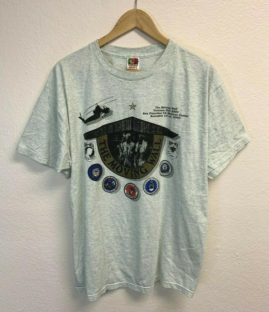Vintage Vietnam Veterans T-Shirt FITS SIZE LARGE  The Moving Wall 90s Unisex T-Shirt L
