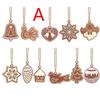 Windbell Bird Angel Snow Pendant Gingerbread Man Christmas Tree Pendant