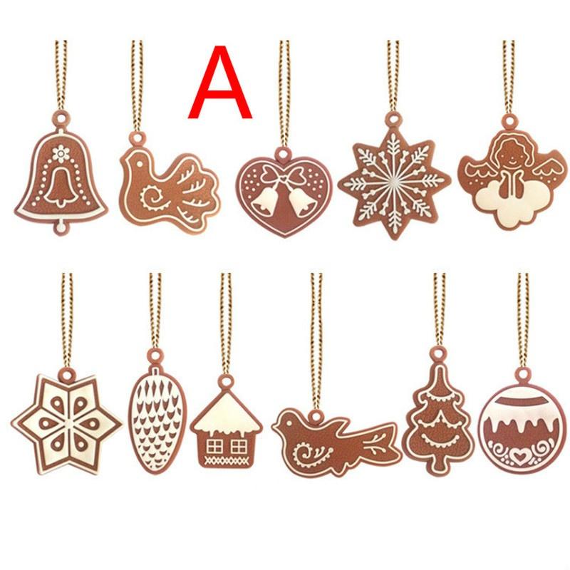 Windbell Bird Angel Snow Pendant Gingerbread Man Christmas Tree Pendant