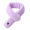 Electric Heating Scarf Rechargeable Heated Shawl Neck Warmer with 3 Adjustable Gears Plush Fabric Neck Heating Wrap