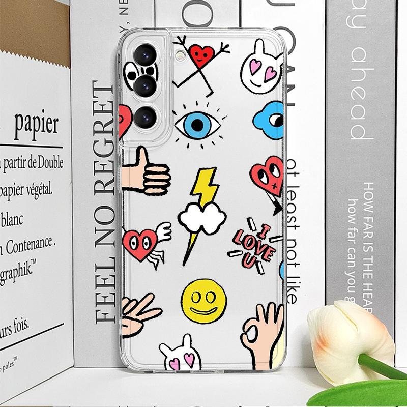 Lucky Eye Blue Evil Eye Print Phone Case for Samsung Galaxy A14 A16 A55 A54 A36 A53 A13 A15 A25 A52 5G Clear Soft Covers Fundas