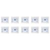 10pcs Disposable Cardiopulmonary Resuscitation Face Shield with One Way Valve Breathing Barrier