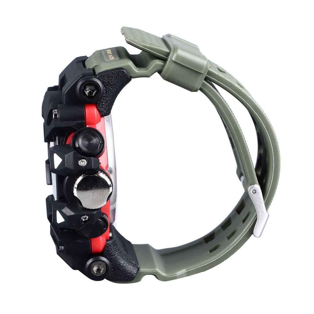 Men Analog Digital Chronograph Watch Water Resistant Dual Time LED Backlight 12/24 Hour Format