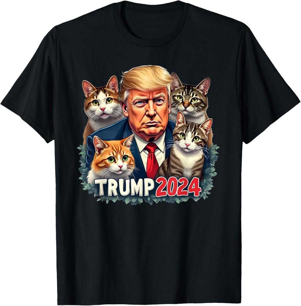 SALE Cats for Trump 2024 Funny Vote For Trump Unisex T-Shirt Unisex T-Shirt L