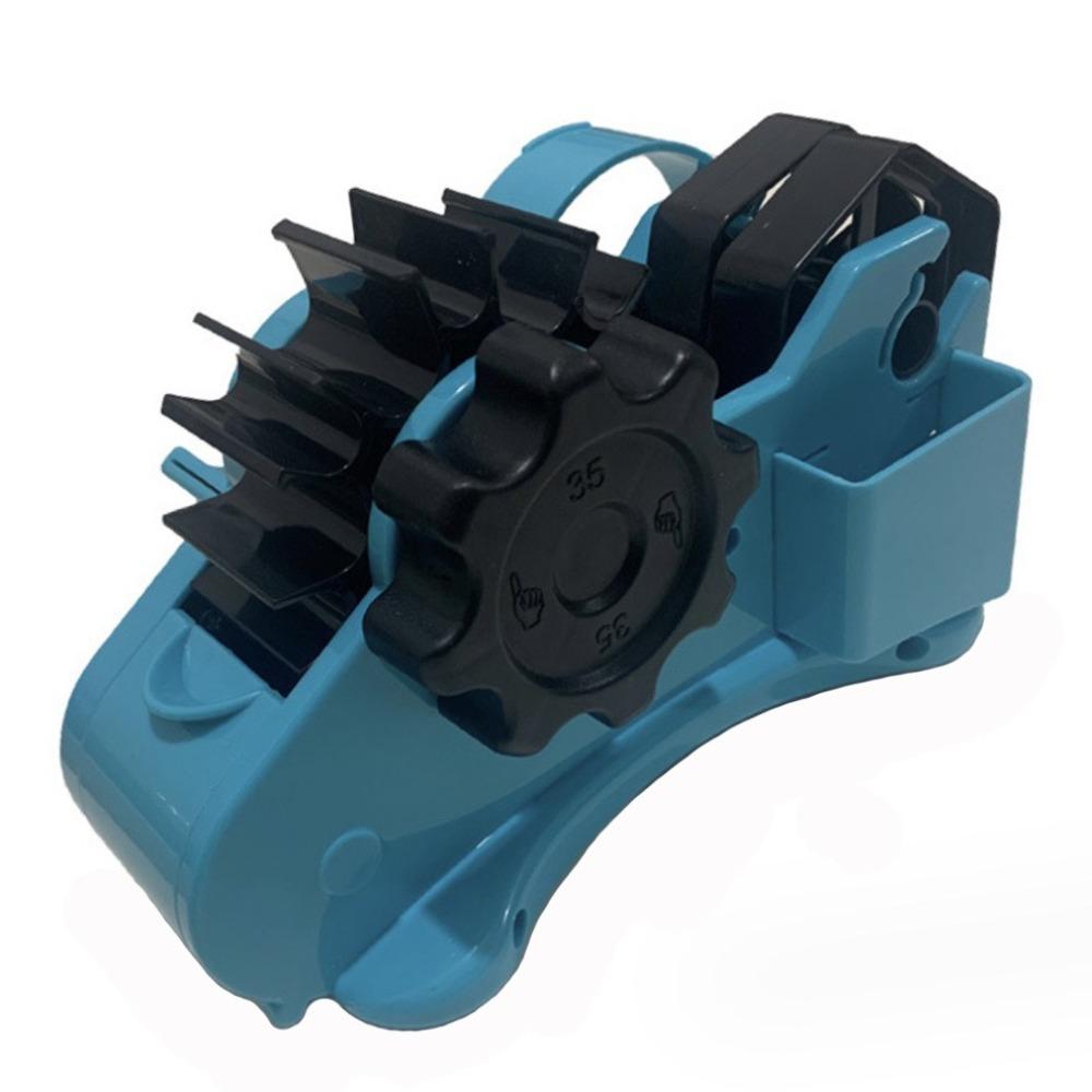 

Reusable Semi-Automatic Tape Dispenser with Compartment Tape Holder Thermal Transfer Tape синий