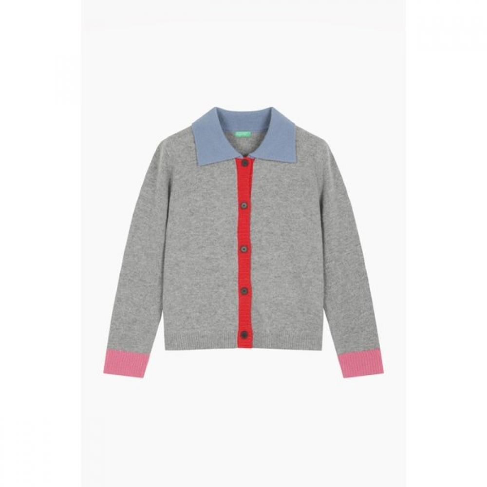 Benetton Color Contrast Cardigan Bakcf9561