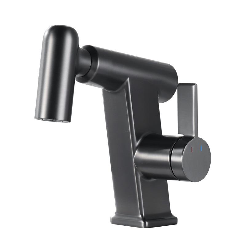 Maniglia Ottone Oro Spazzolato Estraibile Bagno Domestico Lavabo Rubinetto Multifunzione Rubinetto Lavabo WC Miscelatore Acqua Calda e Fredda