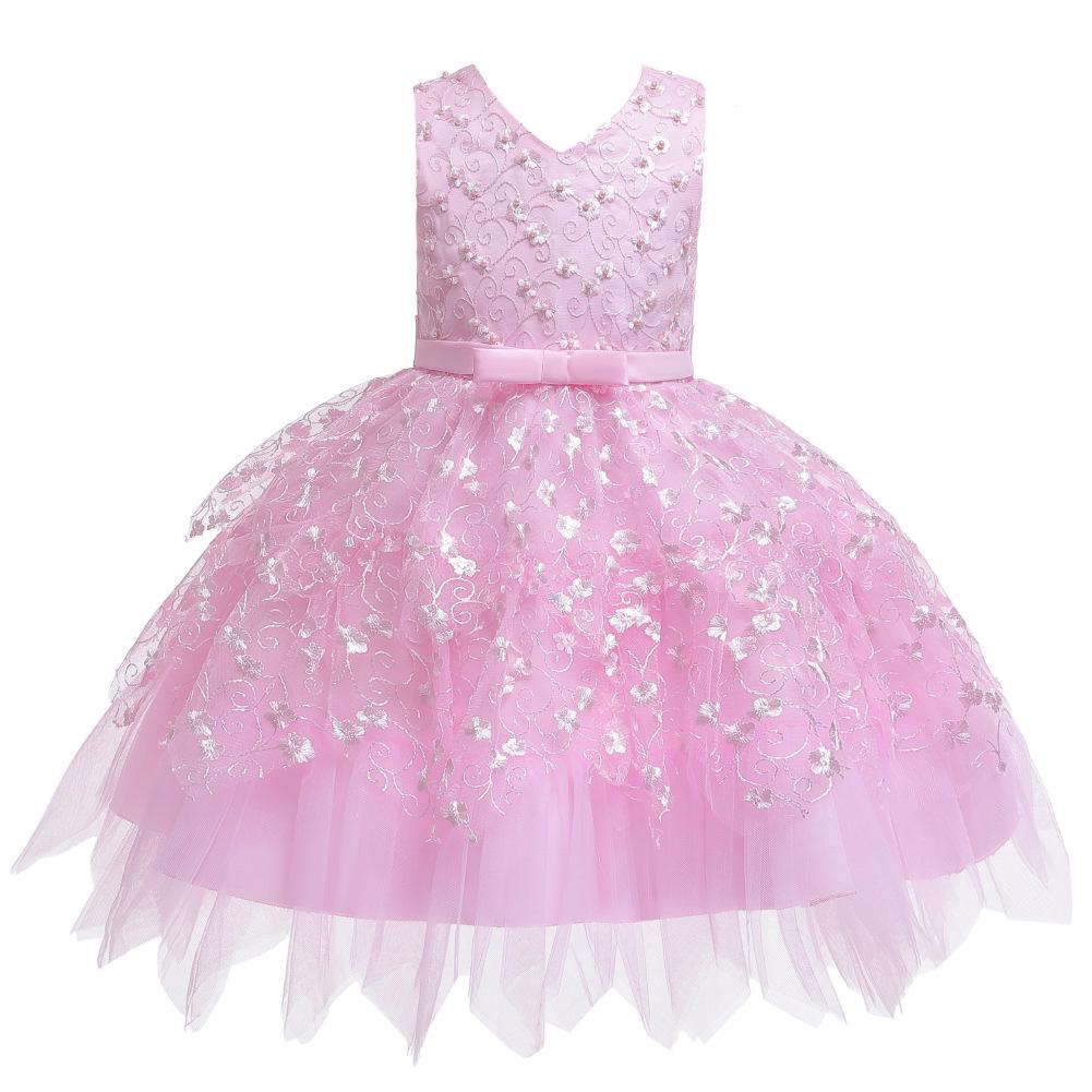 Detské princeznovské nadýchané šaty Darčeky pre malé dievčatká Módne šaty Trblietavé detské narodeninové šaty Elegantné jemné spoločenské šaty Plesové šaty pre dievčatá