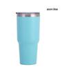 30oz Double-Layer Insulated Travel Mug with Straw