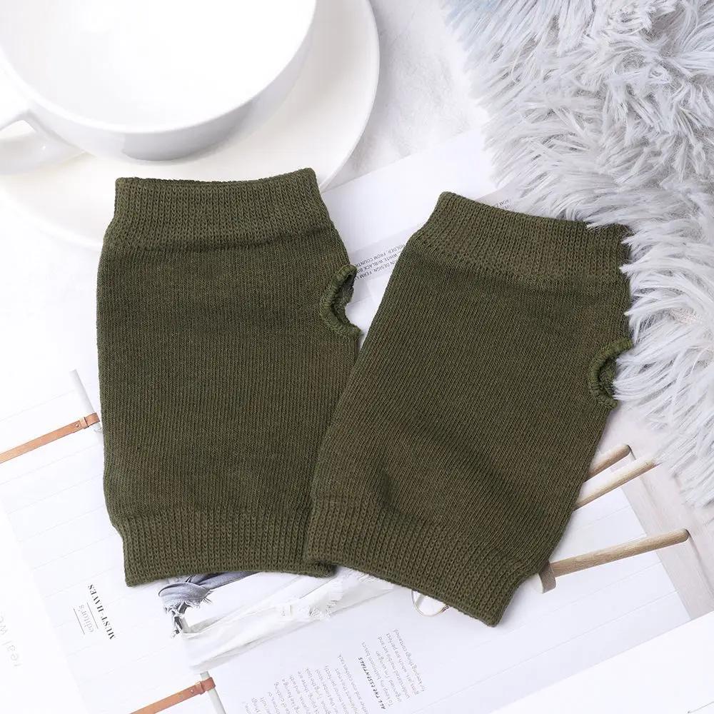 Striped Stripey Unisex One Size Fingerless Gloves Gothic Knitting Fingerless Gloves Winter Warm Elastic Comfortable Gloves