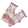 Crystal Silk Socks Girls Embroidery Women's Socks Middle Tube Socks Floral Hosiery Flower Socks