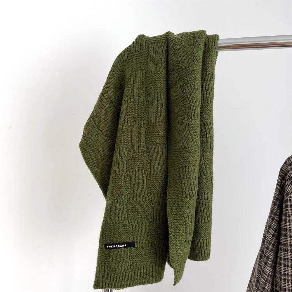 Thicken Winter Cashmere Scarves Soft Winter Shawl Elegant Knitted Scarf  Student