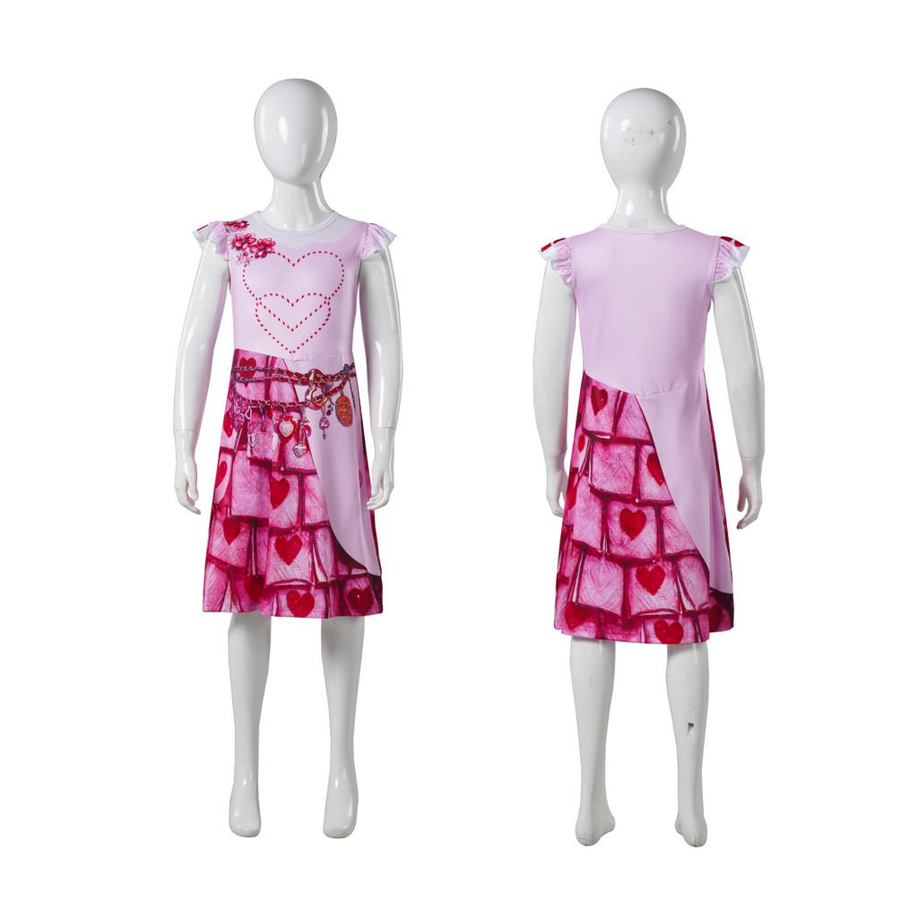 

Descendants 4 The Rise Of Red Character Children Performance Dress Suit Cosplay 150cm Children розовый