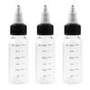 2/3/4 Stück 30/50/100/230 ml Klare Farbflasche mit Skalenmarkierung Nachfüllbare Dosierflasche Leere Quetschflasche mit Glasmischung