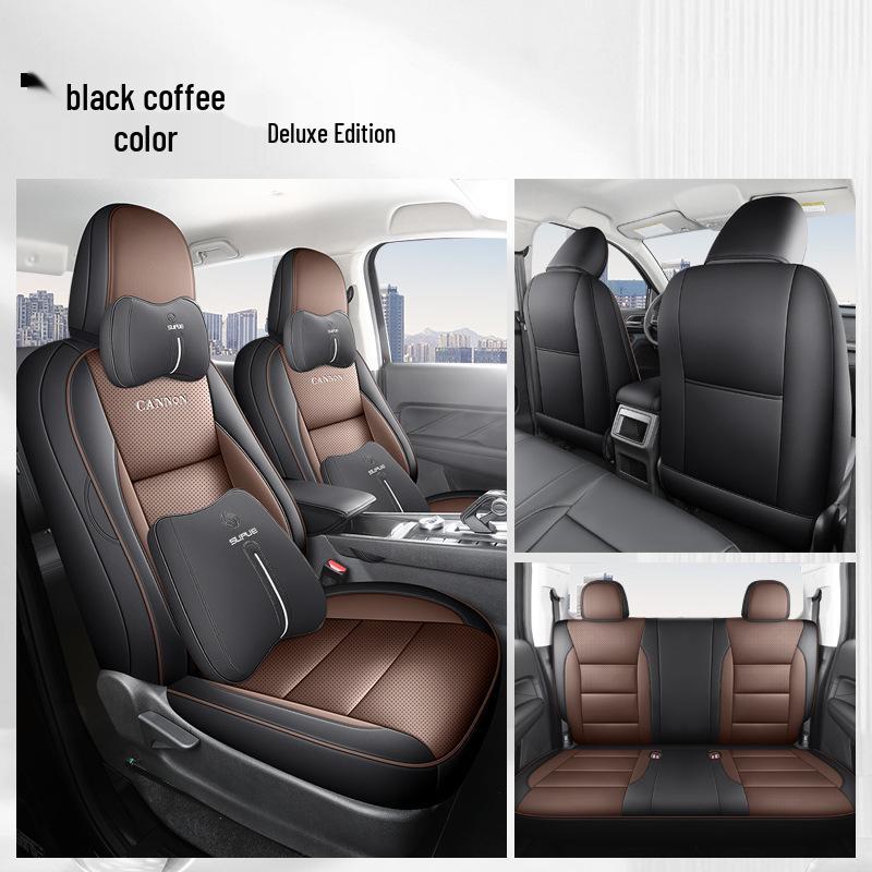 New Model Leather Car Seat Cushion for Great Wall Cannon - Five-Seat, Universal Fit, All Seasons