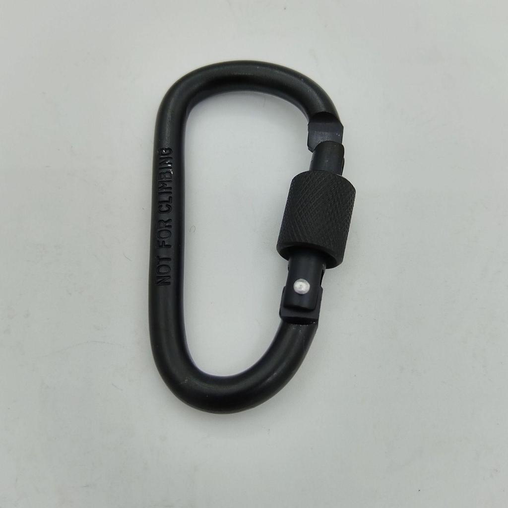 Bold No. 8 Aluminum Locking Hook D-Ring Carabiner Quick Link Nut Buckle for Backpacks