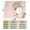 Bubu and Dudu Blanket Velvet Panda And Brownie Bear Couple Warm Throw Blanket for Bedding Couch Bed Rug