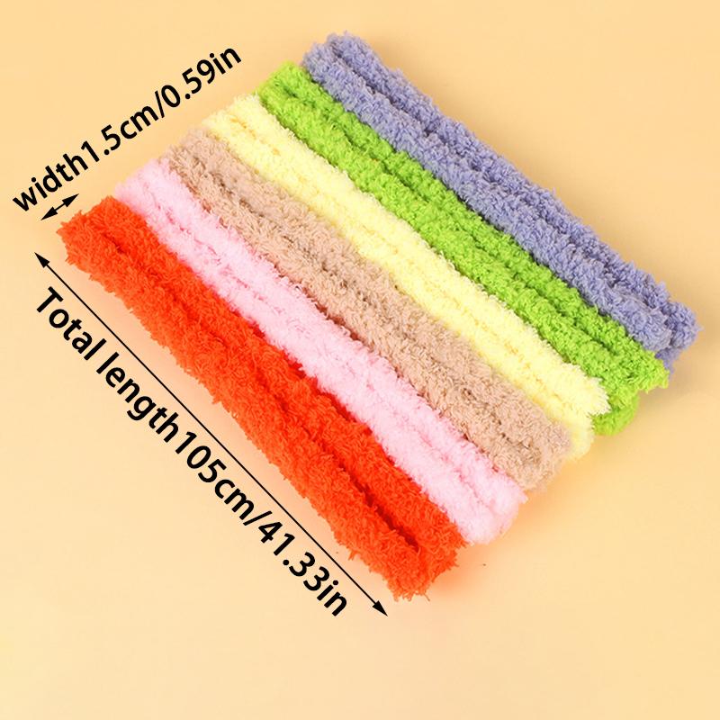 Plüschwolle Eisendraht Twist Stick Thread Ribbon Bar Strip String Coral Velvet Filz Stoff Seil DIY Handwerk Spielzeug Nähzubehör