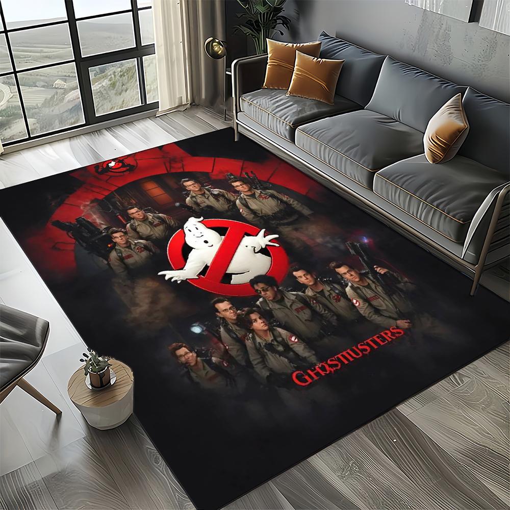 3D G-Ghostbusters 27 Style New Horror Movie Cartoon Carpet Rug for Living Room Bedroom Home Sofa Decoration,Non-slip Floor Mat