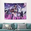 Anime Game Honkai Star Rail Printed Tapestry Tarot Card Hippie Wall Hanging Warm Room Banner Dormitory Bedroom Decoration