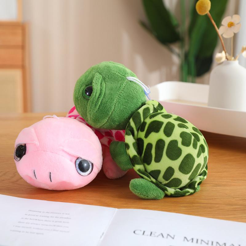 Cartoon Big-Eyed Turtle Doll Plush Toy Marine Animal Small Turtle Doll Children'S Company Soothing Rag Doll