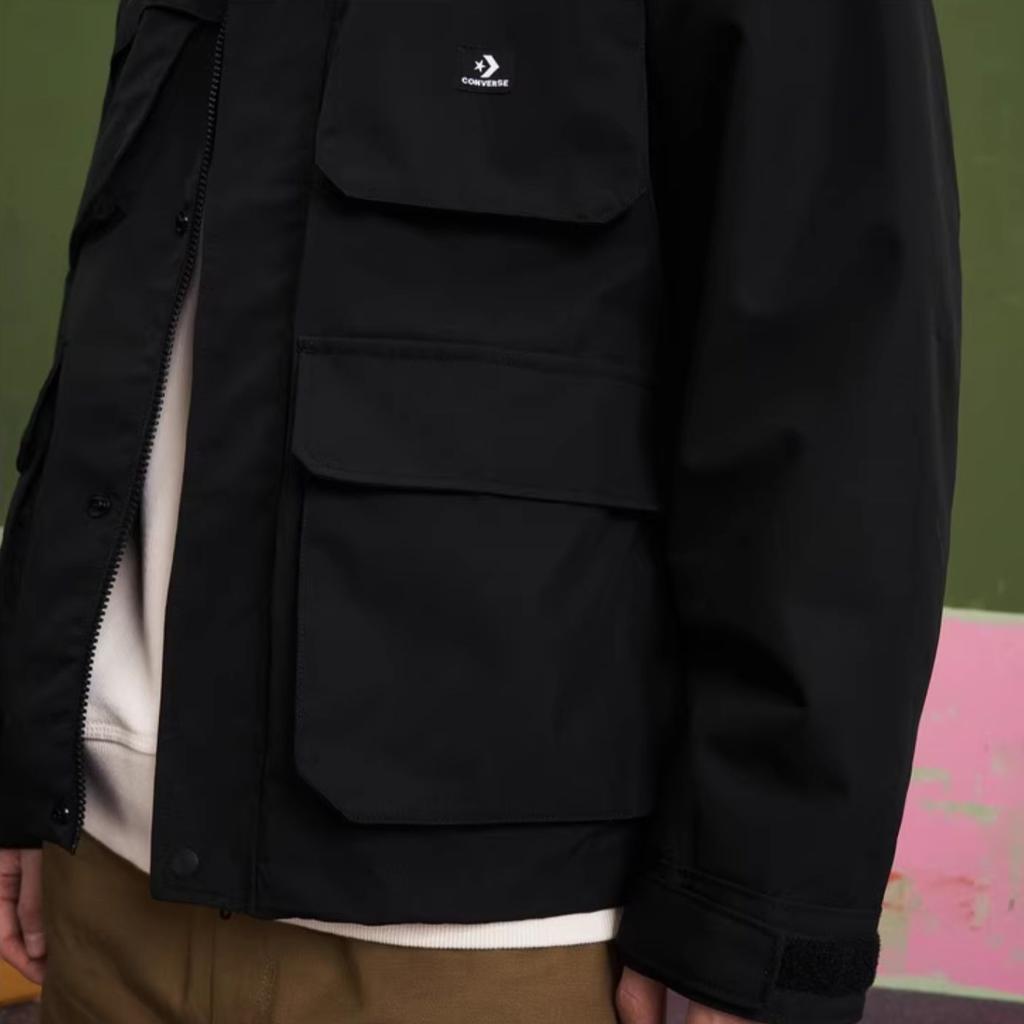 New Converse Jackets Coats Men's Black 10026948-A03