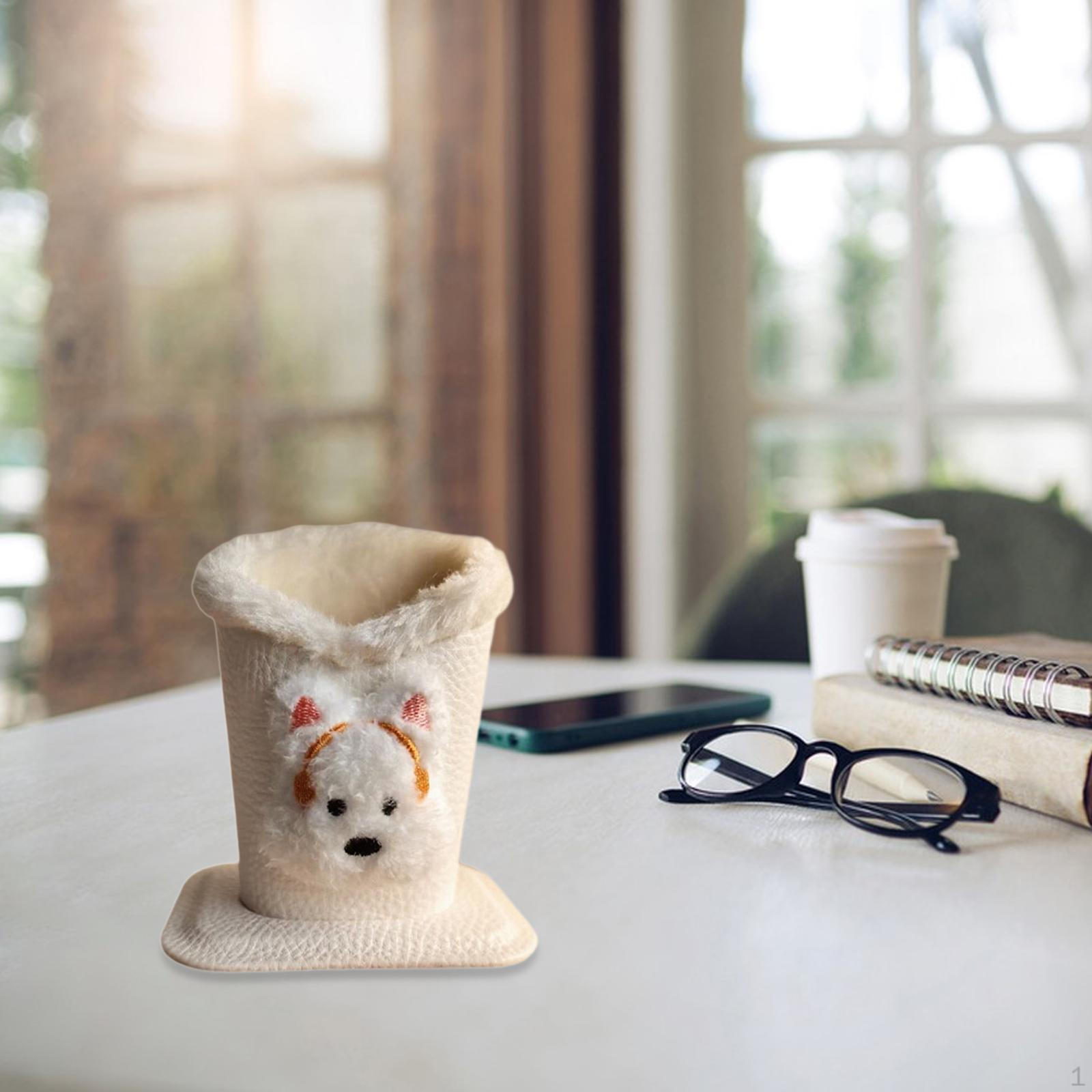 

Lined Eyeglass Holder Cute Glasses Stand Case Storage Organizer for Office Headphones Dog